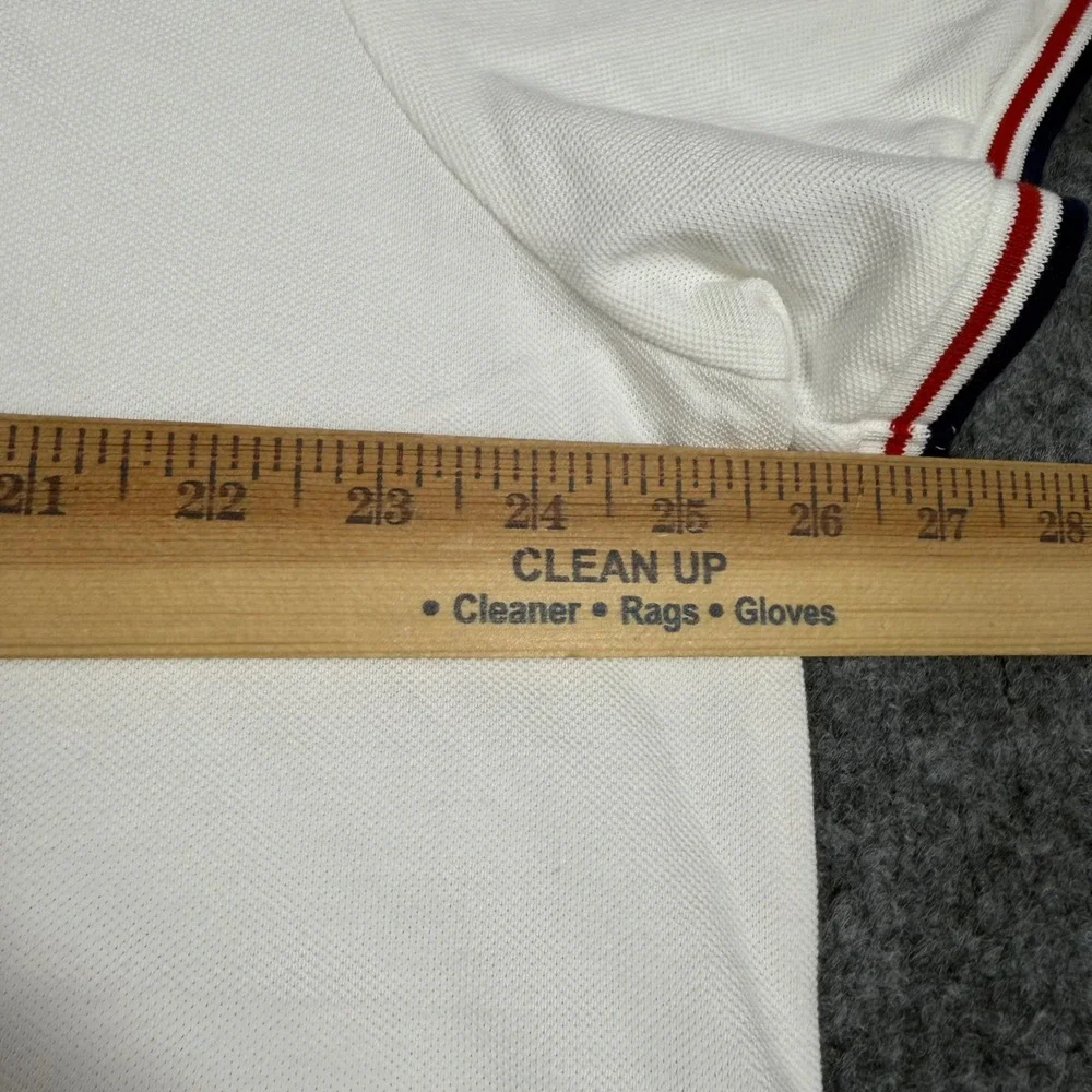 Polo Ralph Lauren Team USA Paralympic Polo Mens XXL White Cotton Pique EUC